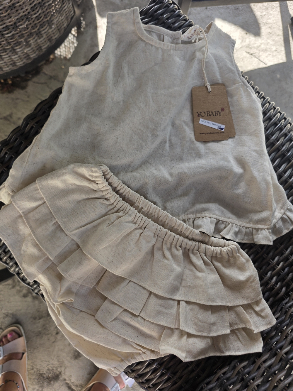 Yo Baby Boutique Smocked Tank and Bloomers Set 18-24